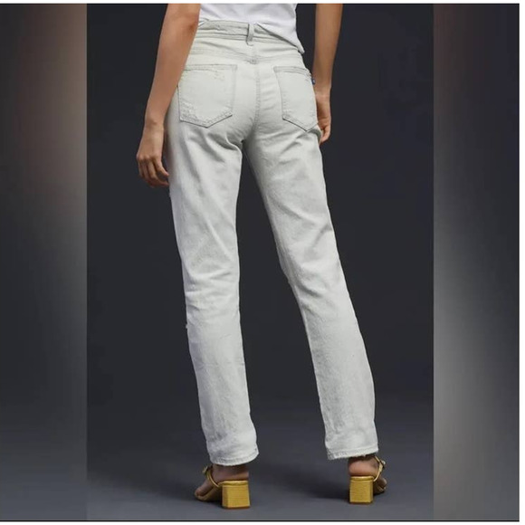Anthropologie Pilcro Slim Boyfriend Distressed Light Wash Jeans 30 Women’s Blue - Picture 7 of 7